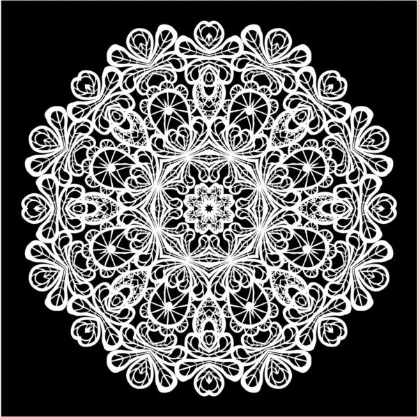 Modèle abstrait de dentelle cercle — Image vectorielle