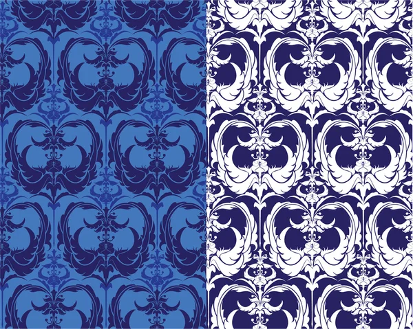Patrón sin costura - fondo ornamental damasco — Archivo Imágenes Vectoriales