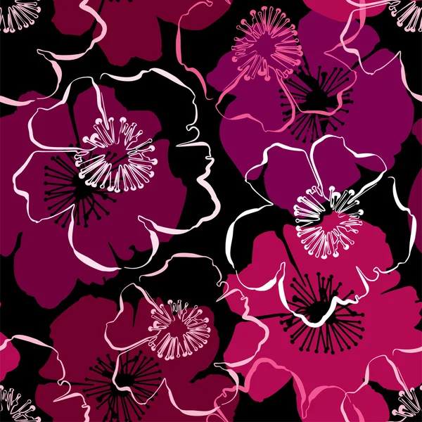 Seamless pattern with hand drawn outlines frangipani, Plumeria f Royalty Free Stock Ilustrace