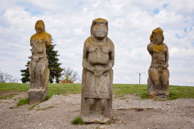 Cumans taş heykelleri 9-13. yüzyıl. Kurgan stelae