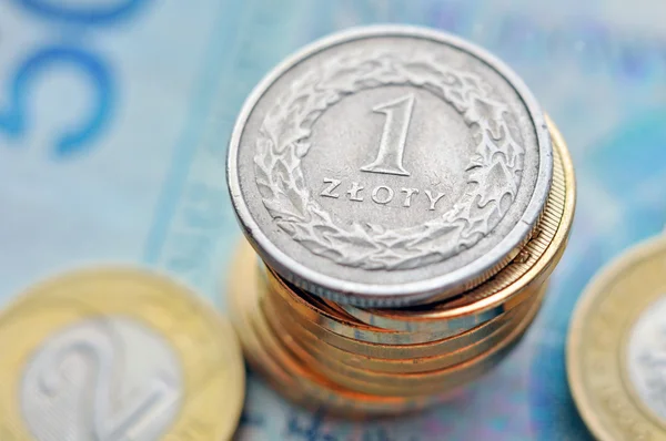 Polish zloty — Stock Photo, Image