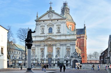 sokakta Krakow, Polonya