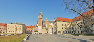 Wawel Koninklijk Kasteel - gestikte panorama