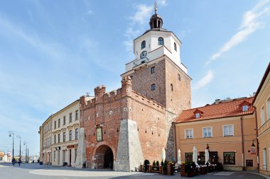 Cracow Gate in Lublin clipart