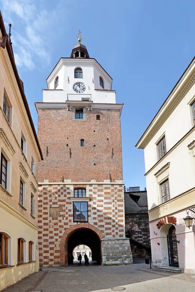 Cracow poort in lublin — Stockfoto