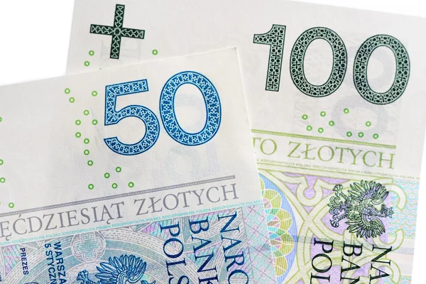 Billetes zloty-new polacos — Foto de Stock