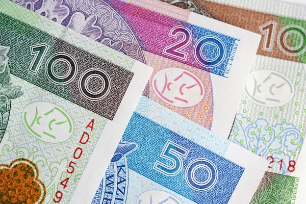 Polonya Zlotisi-Yeni banknotlar — Stok fotoğraf