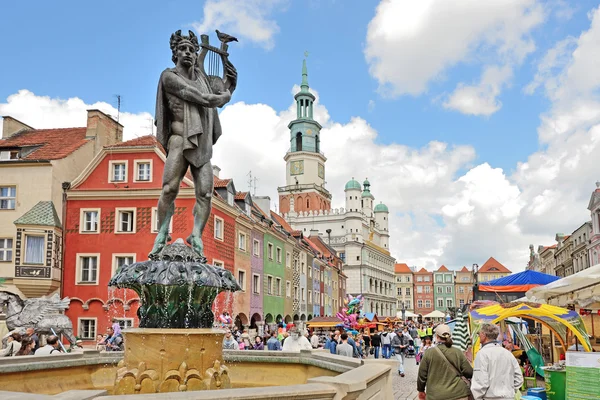 Pazar Meydanı, poznan, Polonya — Stok fotoğraf