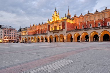 Krakow, Polonya eski şehir Meydanı