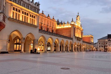 Krakow, Polonya eski şehir Meydanı