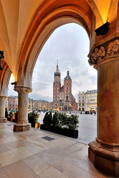 Plaza Del Casco Antiguo Cracovia Polonia — Foto de Stock