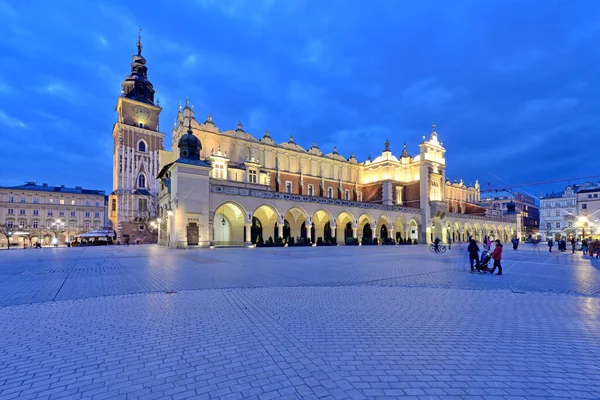 Krakow Polonya Eski Şehir Meydanı — Stok fotoğraf