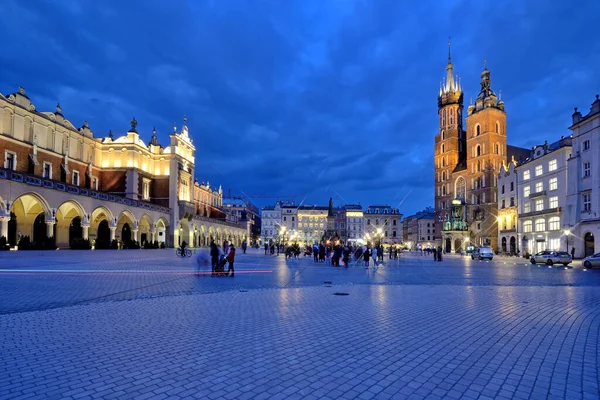 Rynek Starego Miasta Krakowie Polska — Zdjęcie stockowe