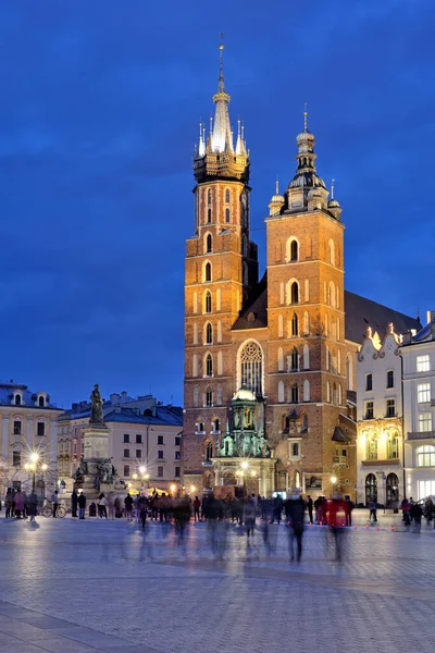 Óvárosi Tér Krakkóban Lengyelország — Stock Fotó