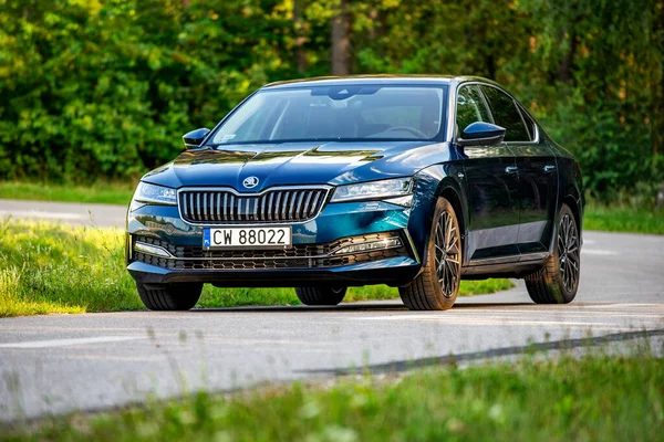 Laurin Klement版中的Skoda Superb — 图库照片