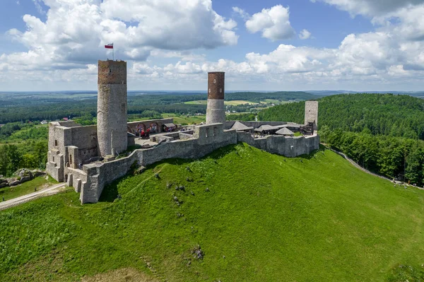 Königsschloss Checiny Polen — Stockfoto