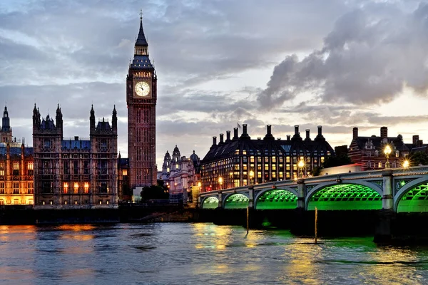 Big Ben Londynie Anglia Londyn — Zdjęcie stockowe