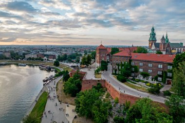 Wawel royal castle - krakow, Polonya.