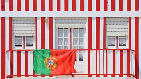 Case Colorate Aveiro Portogallo — Foto Stock