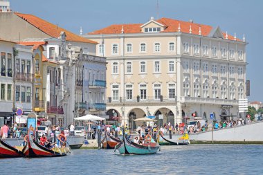 Aveiro, Portekiz - şehir manzarası.