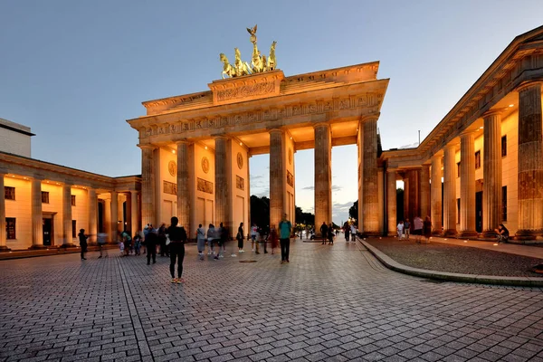 Бранденбурзькі Ворота Бранденбургер Тор Берлін Німеччина — стокове фото