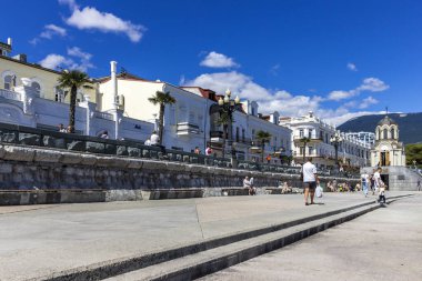 The southern coast of Crimea. Sea coast. Yalta. Promenade