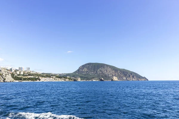 Costa Sur Crimea Vista Desde Mar Costa Del Mar Hurzuf — Foto de Stock