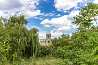 Feodosia. Crimea. The ruins of the Genoese fortress. Iverskaya Church