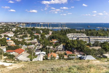 Feodosia. Crimea. Mithridates. View of the city from the observation deck.
