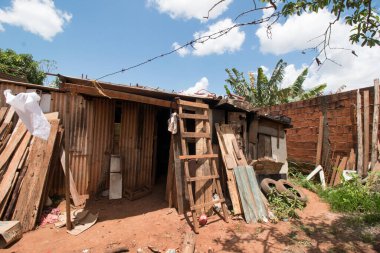 Planaltina, Goias, Brezilya, 27 Kasım 2021: Güney ve Orta Amerika 'da bulunan Aşırı Yoksulluk 