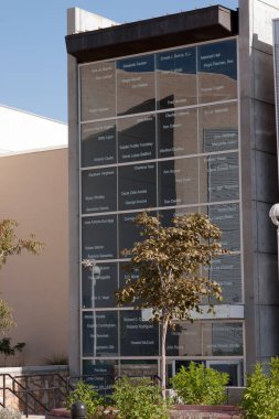 El Paso, Teksas, 1 Kasım 2007: El Paso şehir merkezindeki Ana Kütüphane Şubesine Ön Giriş.