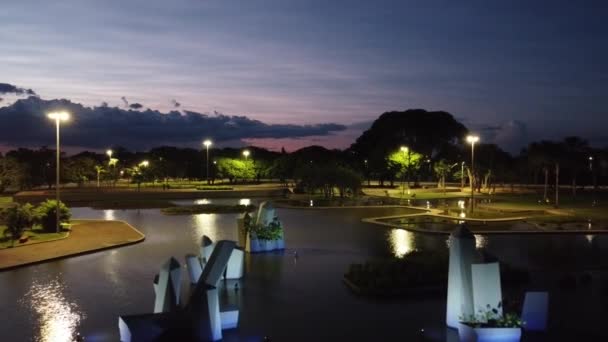 Vue Aérienne Crystal Square Parque Cristais Près Secteur Militaire Brasilia — Video