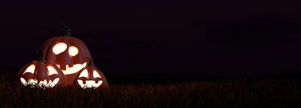 Halloween Funny Lantern Jack Pumpkin Ilustrace — Stock fotografie