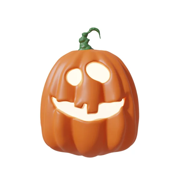 Halloween Engraçado Lanterna Jack Abóbora Ilustração Arquivo Com Caminho Recorte — Fotografia de Stock