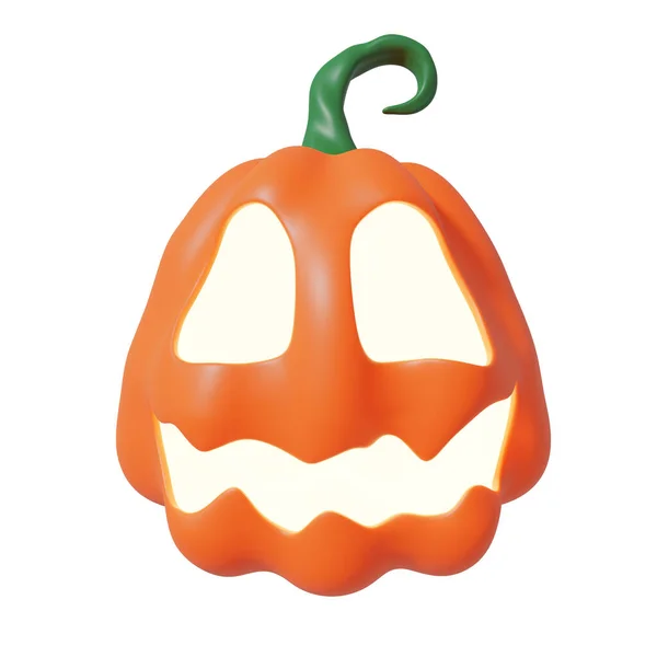 Halloween Funny Lantern Jack Pumpkin Ilustrace Soubor Oříznutou Cestou — Stock fotografie