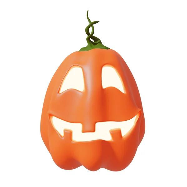 Halloween Funny Lantern Jack Pumpkin Ilustrace Soubor Oříznutou Cestou — Stock fotografie