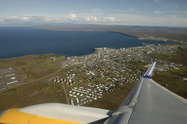 Despegue desde el aeropuerto de Keflavik, Islandia . — Foto de Stock