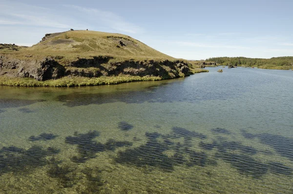 Myvatn 湖冰岛. — 图库照片