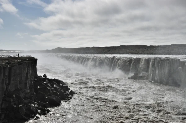 üst dettifoss şelale, İzlanda.