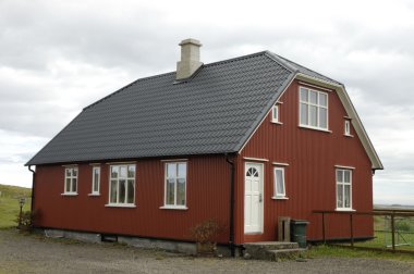tipik İzlandalı ev.