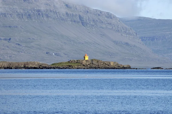 Papey lighthouse island, Islandia. — Zdjęcie stockowe