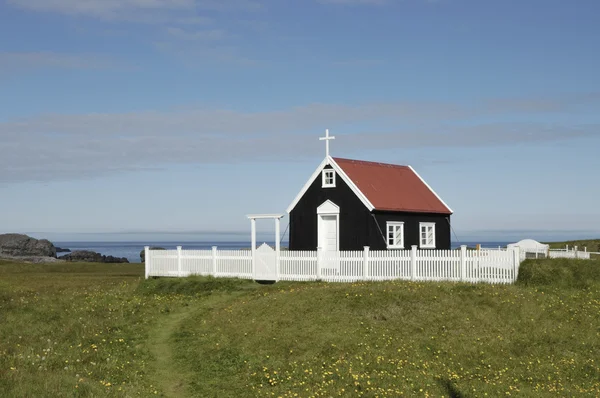 Drewniany kościół, Islandia — Zdjęcie stockowe