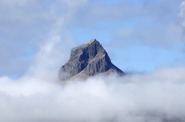 아이슬란드에 있는 산의 정상. 스톡 이미지