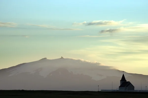 Avond IJsland landschap. — Stockfoto