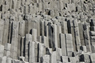 bazalt prizmalar kaya, south Iceland.