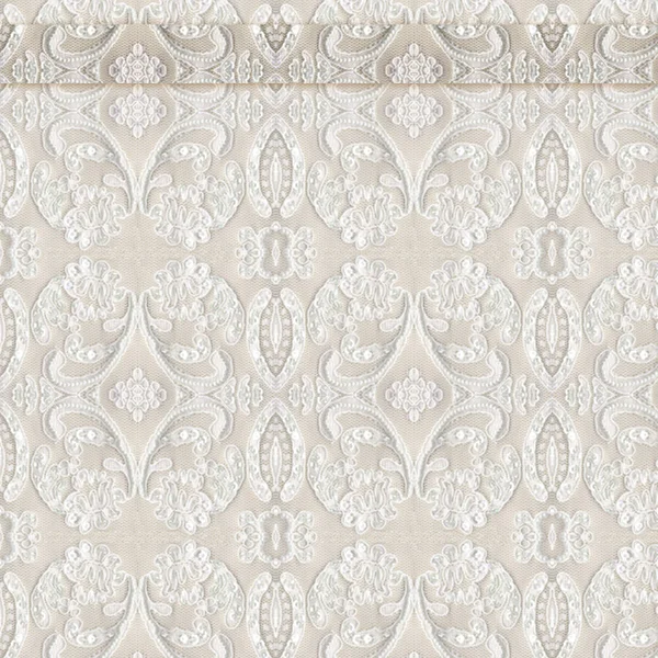 Beige lace with top border — Stock Photo, Image