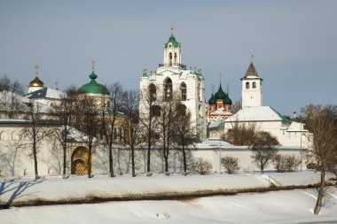 Kutsal başkalaşım manastır manzara. Yaroslavl