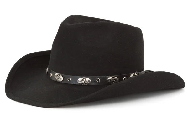 Chapéu de cowboy preto — Fotografia de Stock