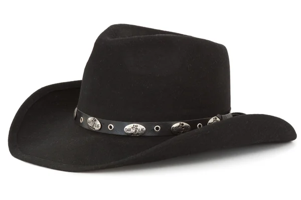 Чорний ковбойському капелюсі Стокове Фото