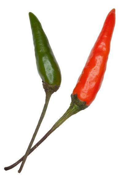 Two Birds Eye Chillies — Stock Photo, Image